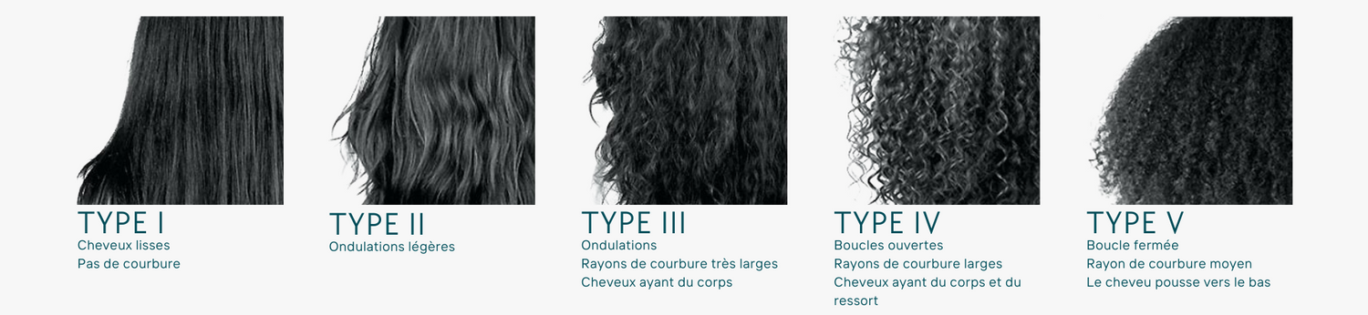 différentes pigmentations de cheveux